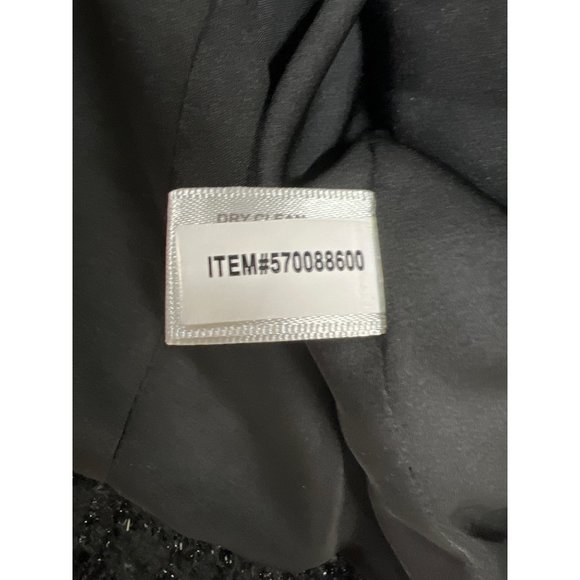 Boston Proper Chain Detail Tweed Jacket Wool Blend Coat Preppy Top - Picture 8 of 10